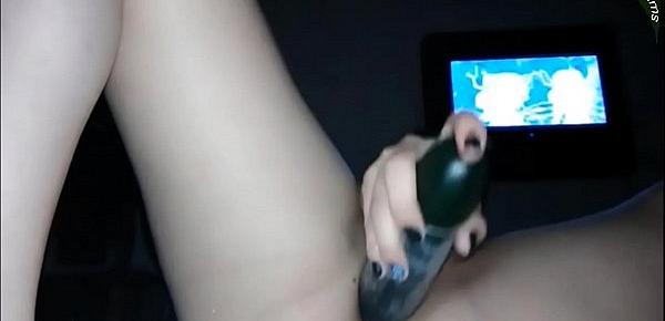  Ex Has Fun With Cucumber Then Anal Hot Amateur Cucumber Cam Homemade